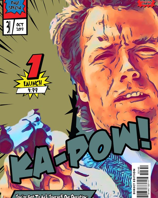 Harry Callahan — Comic Strip Canvas