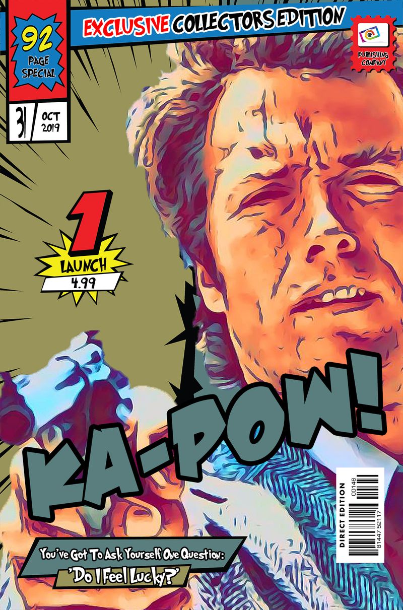 Harry Callahan — Comic Strip Canvas