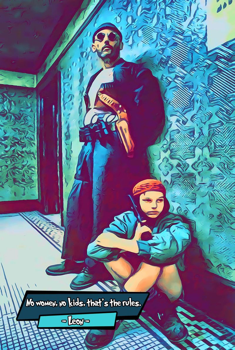 Leon — Comic Strip Canvas