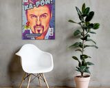 George Michael lifestyle mockup — Comic Strip Canvas