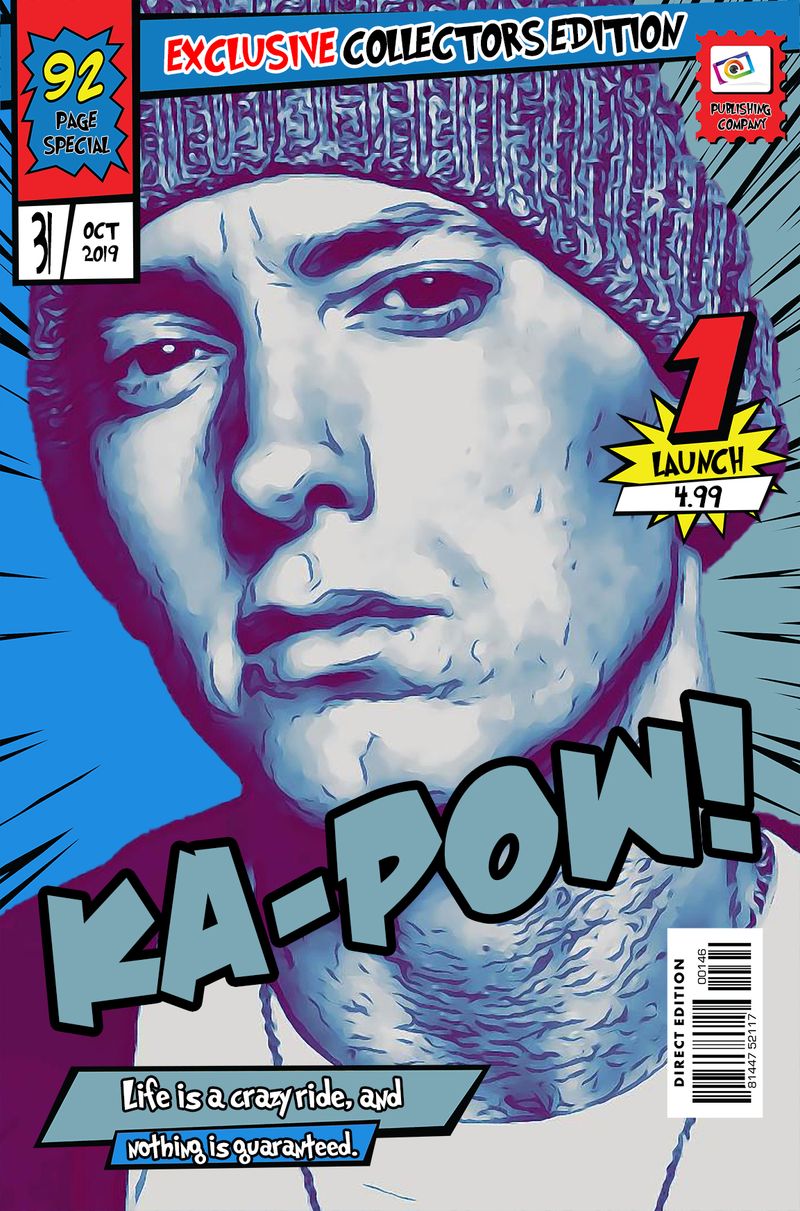 Eminem — Comic Strip Canvas