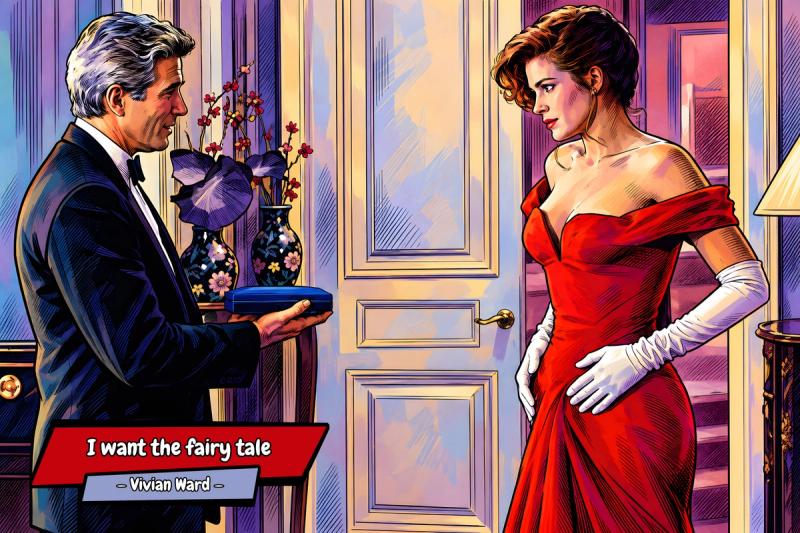 Pretty Woman — Comic Strip Canvas