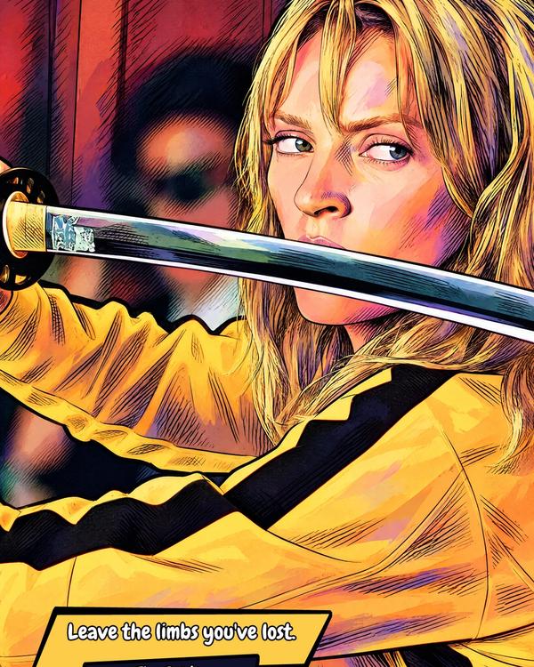 Kill Bill — Comic Strip Canvas