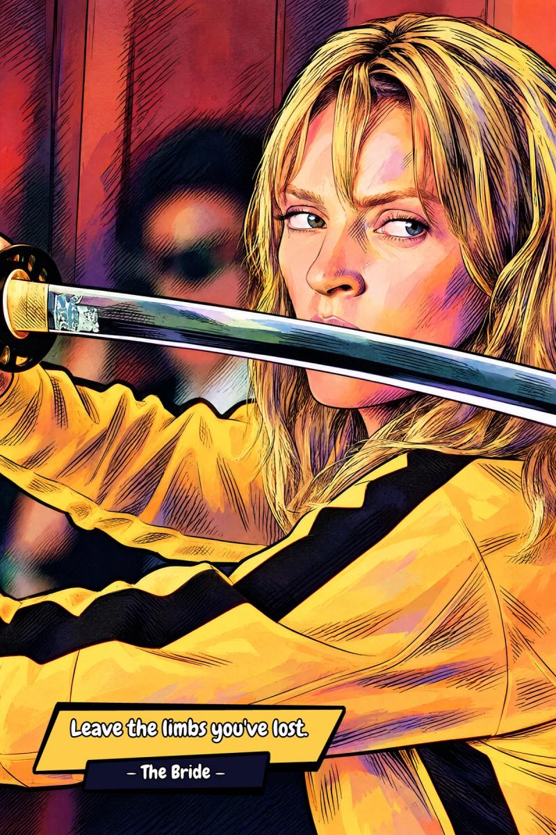 Kill Bill — Comic Strip Canvas