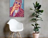 Kurt Cobain lifestyle mockup — Comic Strip Canvas