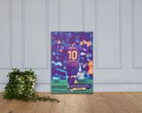 Leo Messi lifestyle mockup — Comic Strip Canvas