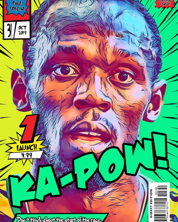 Usain Bolt — Comic Strip Canvas