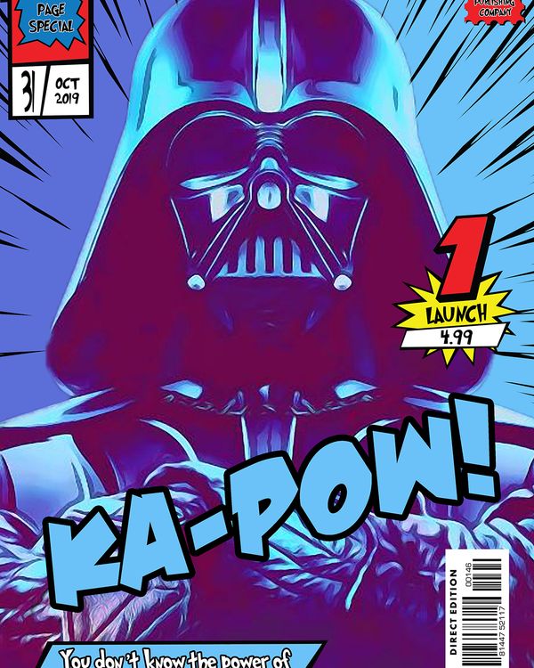 Darth Vader — Comic Strip Canvas