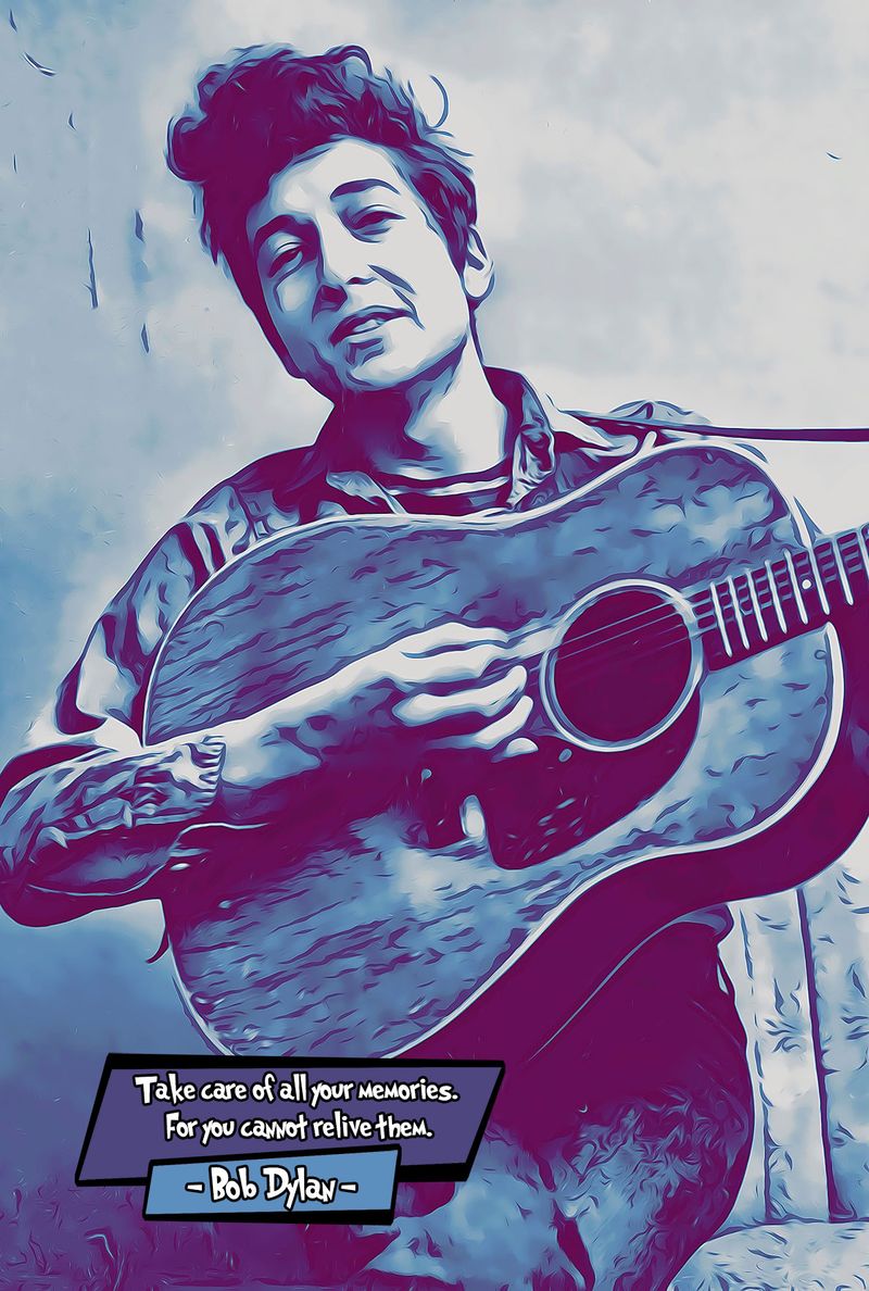 Bob Dylan — Comic Strip Canvas