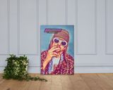Kurt Cobain lifestyle mockup — Comic Strip Canvas