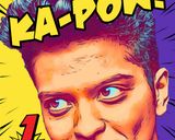Bruno Mars — Comic Strip Canvas