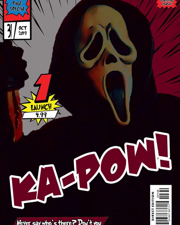 Ghostface — Comic Strip Canvas