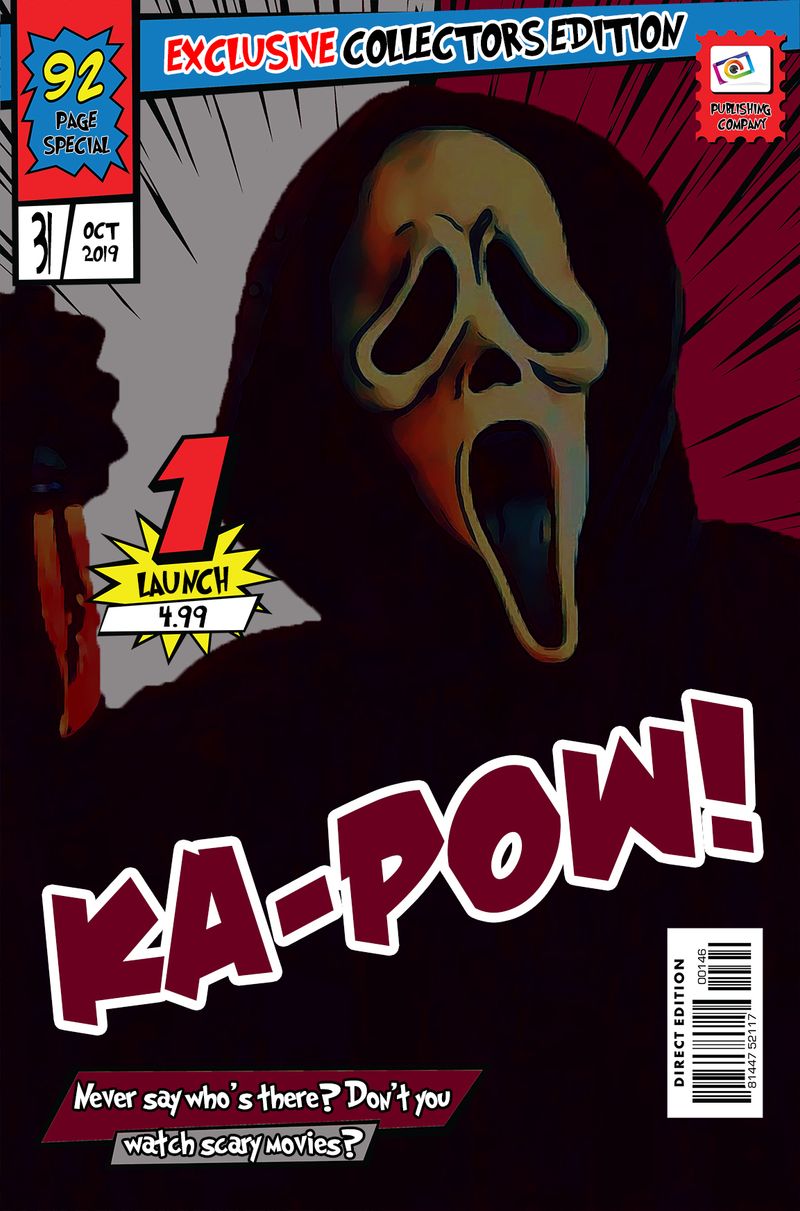Ghostface — Comic Strip Canvas