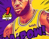 LeBron James — Comic Strip Canvas