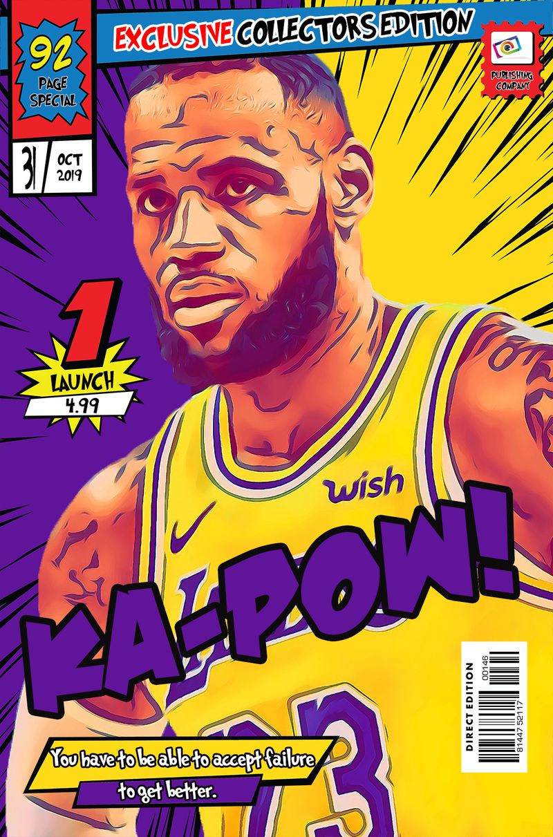 LeBron James — Comic Strip Canvas