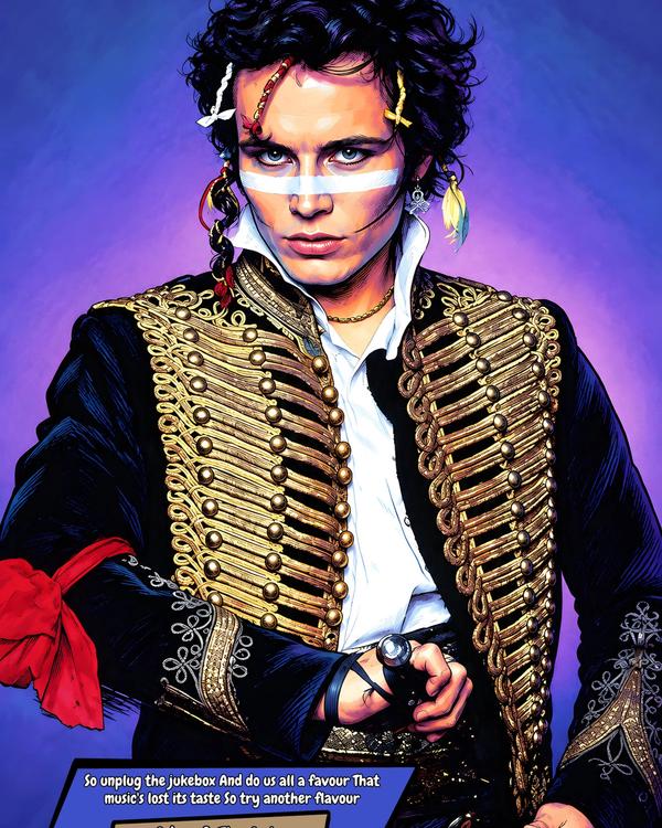 Adam & The Ants — Comic Strip Canvas