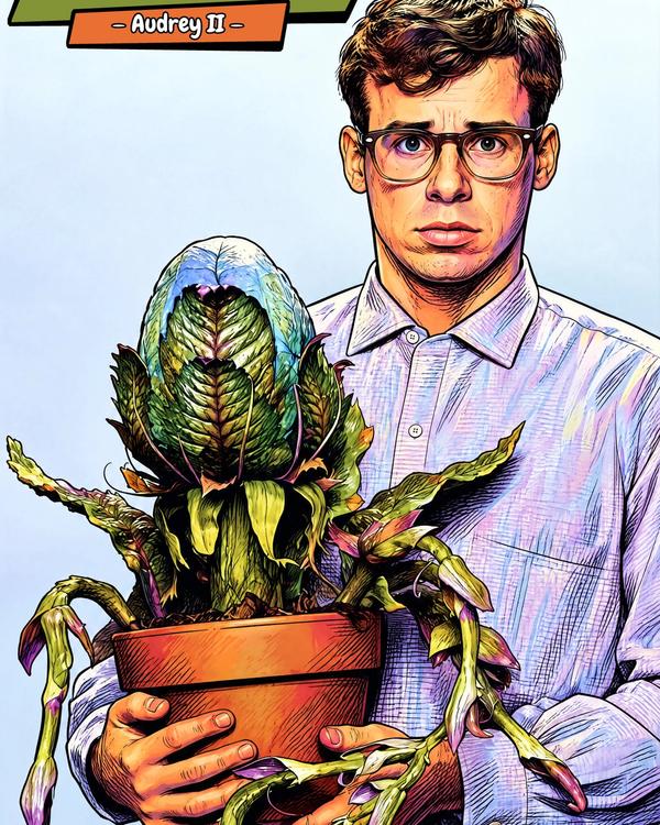 Little Shop Of Horrors — Comic Strip Canvas