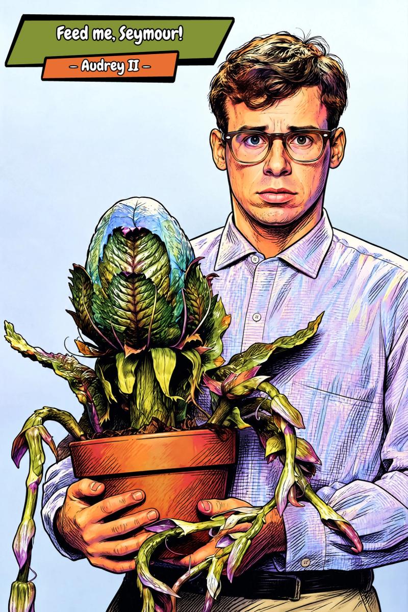 Little Shop Of Horrors — Comic Strip Canvas