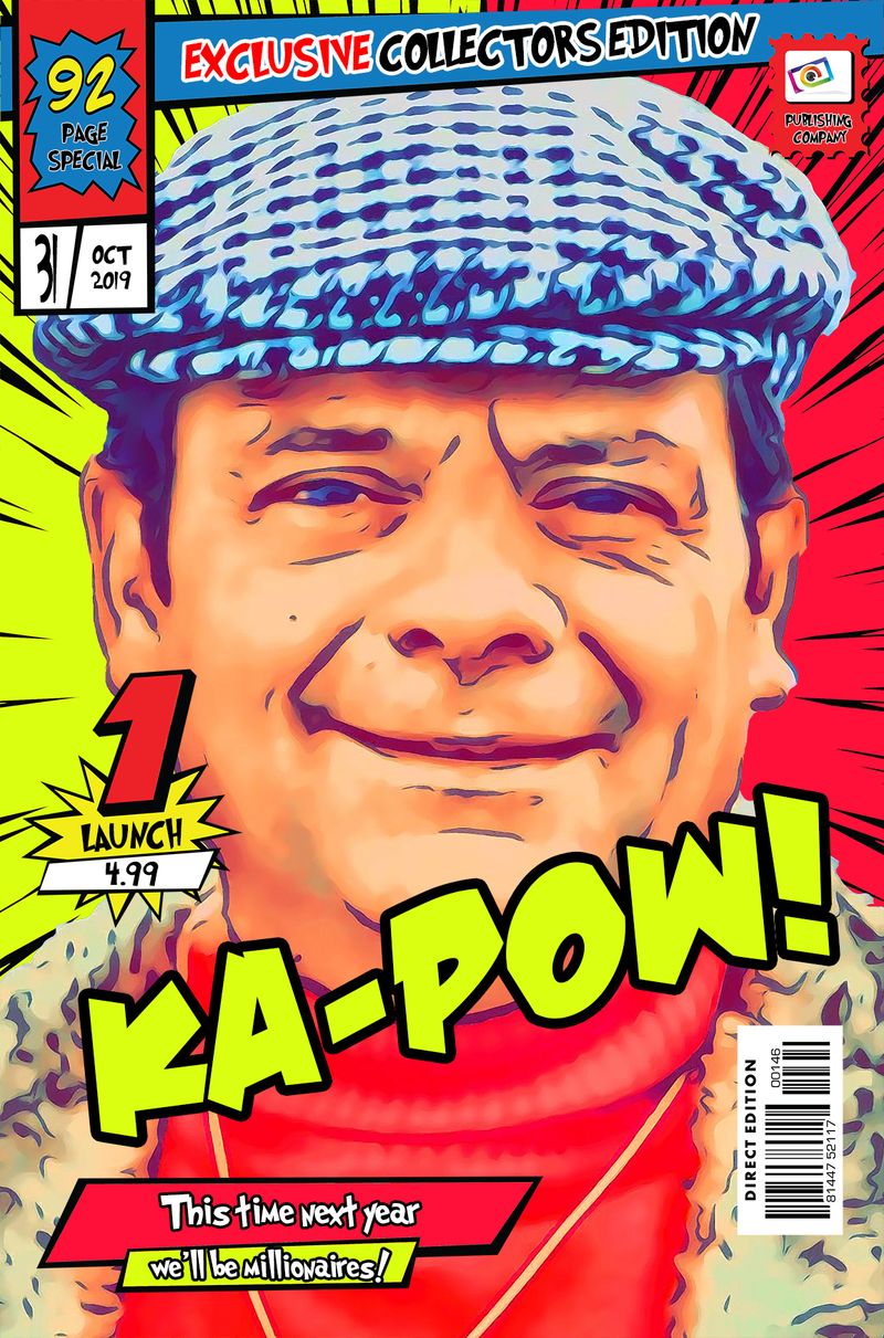 Del Boy — Comic Strip Canvas