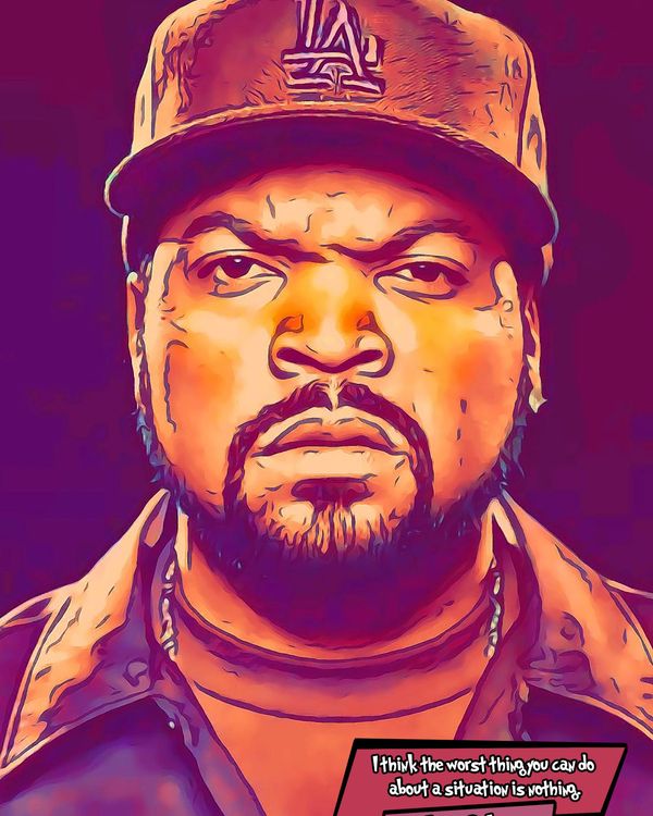 Ice Cube — Comic Strip Canvas