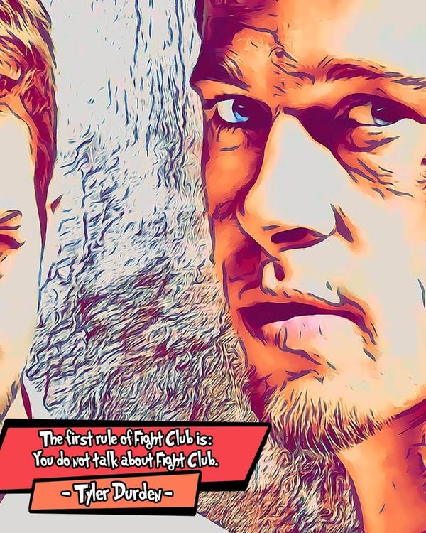 Fight Club — Comic Strip Canvas