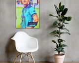 Ben Stokes lifestyle mockup — Comic Strip Canvas