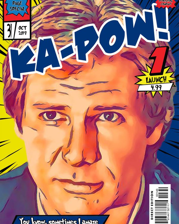 Hans Solo — Comic Strip Canvas