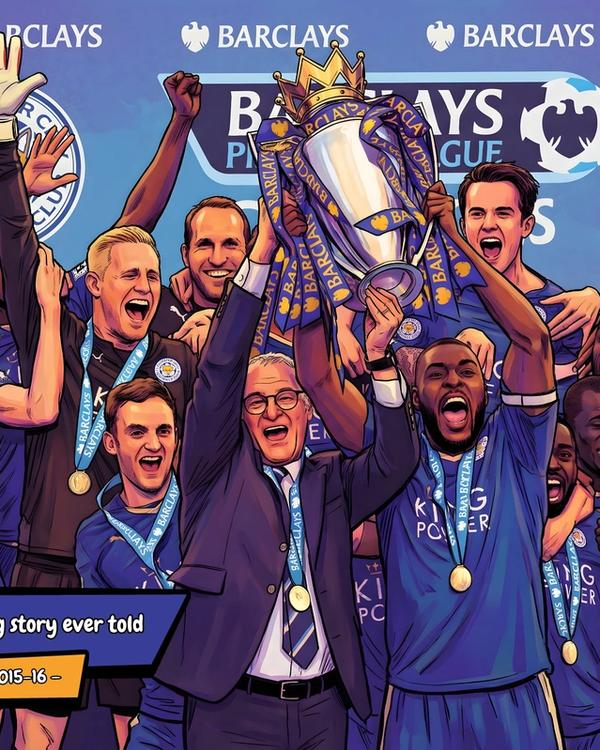 Leicester City FC — Comic Strip Canvas