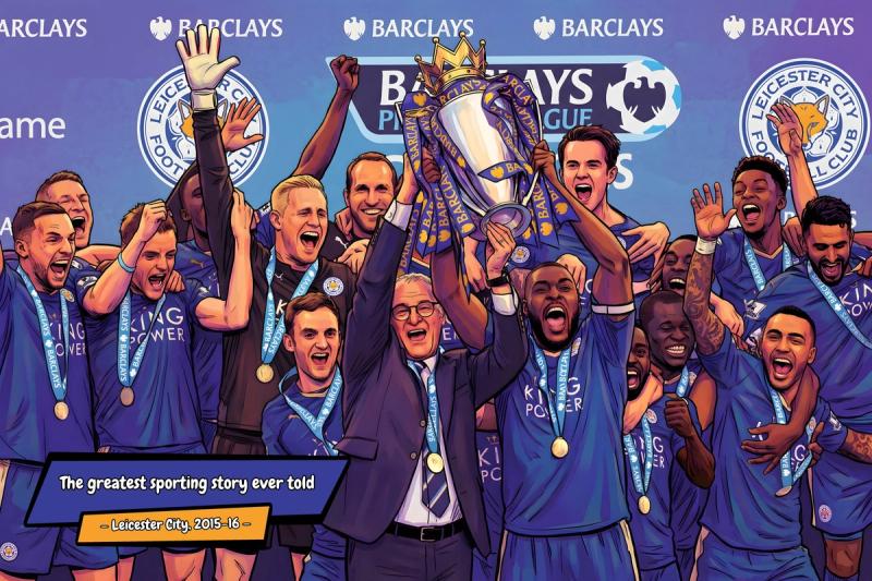 Leicester City FC — Comic Strip Canvas