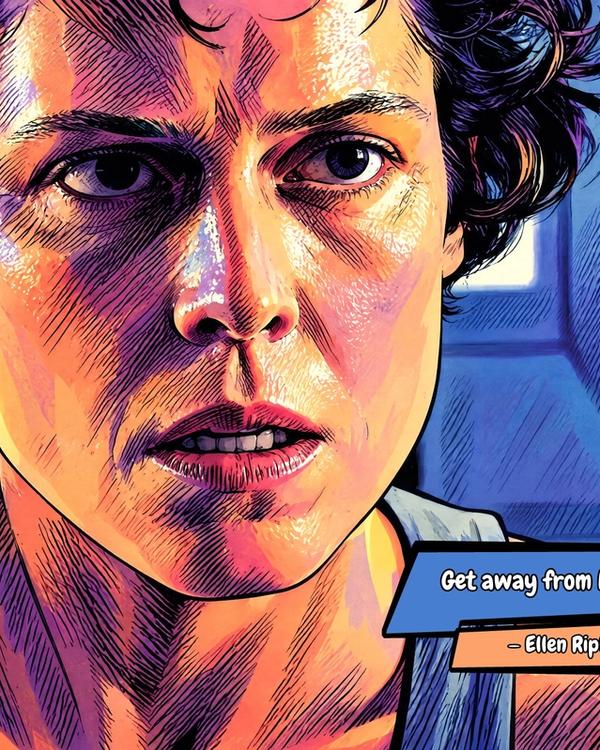 Ellen Ripley — Comic Strip Canvas