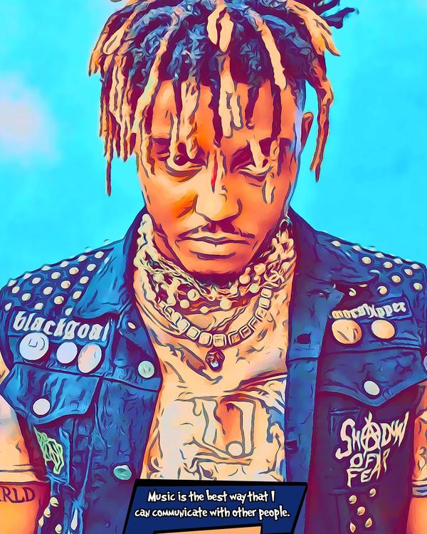 Juice Wrld — Comic Strip Canvas