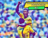 Pele — Comic Strip Canvas