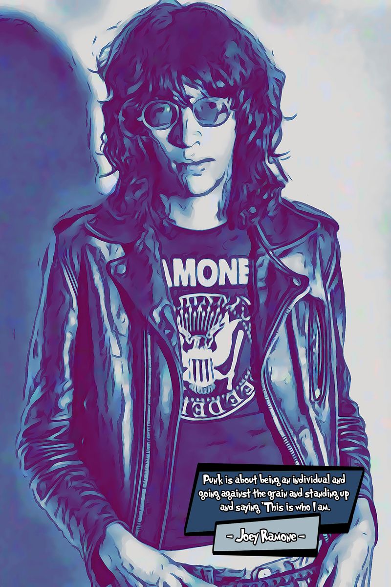 Joey Ramone — Comic Strip Canvas