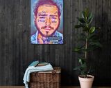 Post Malone lifestyle mockup — Comic Strip Canvas