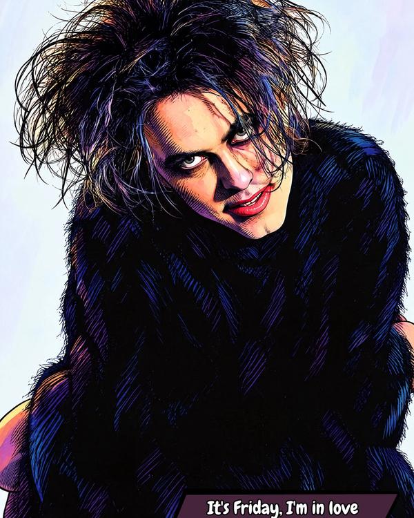 The Cure — Comic Strip Canvas