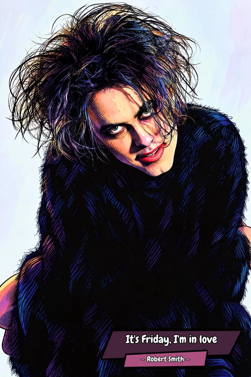 The Cure — Comic Strip Canvas