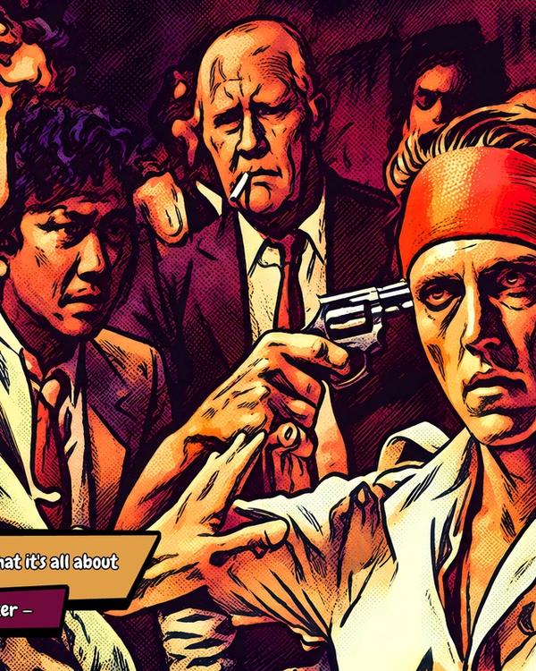 The Deer Hunter — Comic Strip Canvas