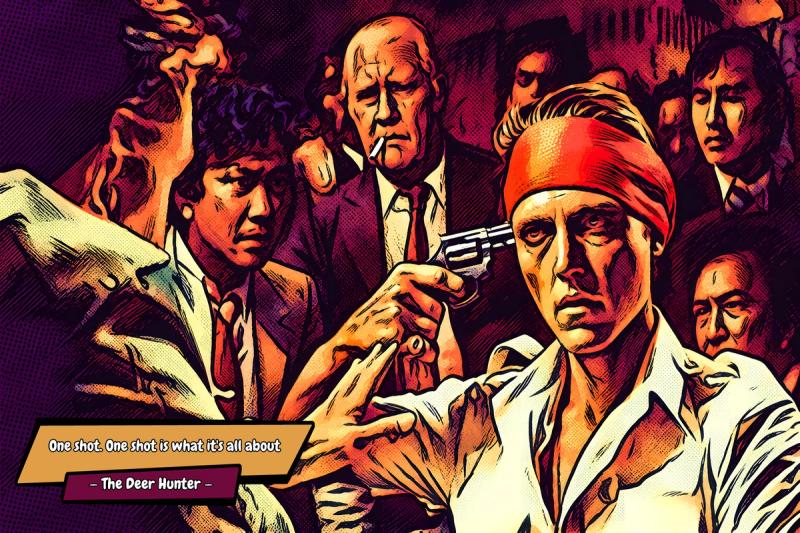 The Deer Hunter — Comic Strip Canvas