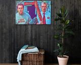 Shaun Of The Dead lifestyle mockup — Comic Strip Canvas