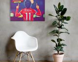 Mo Salah lifestyle mockup — Comic Strip Canvas