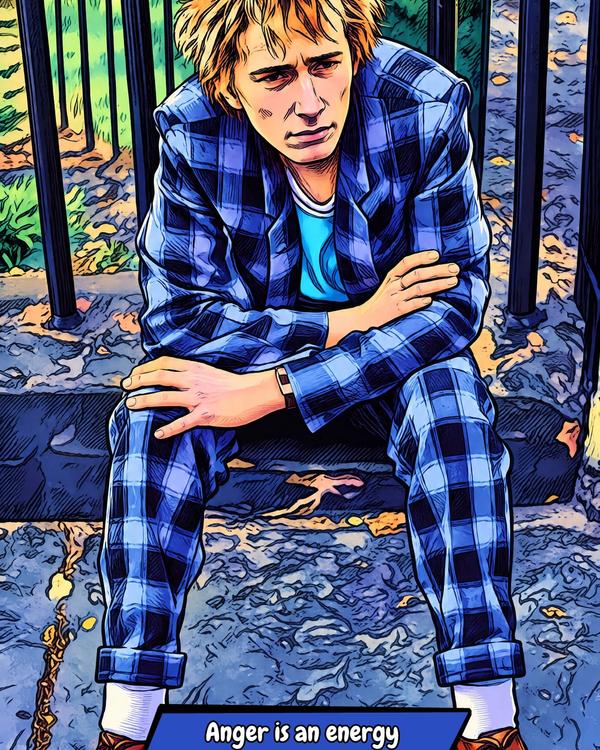 John Lydon — Comic Strip Canvas