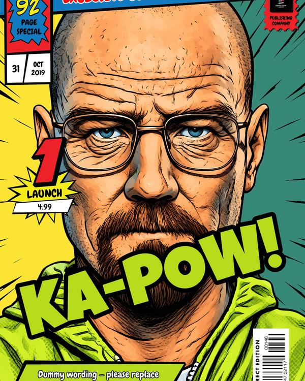 Walter White — Comic Strip Canvas