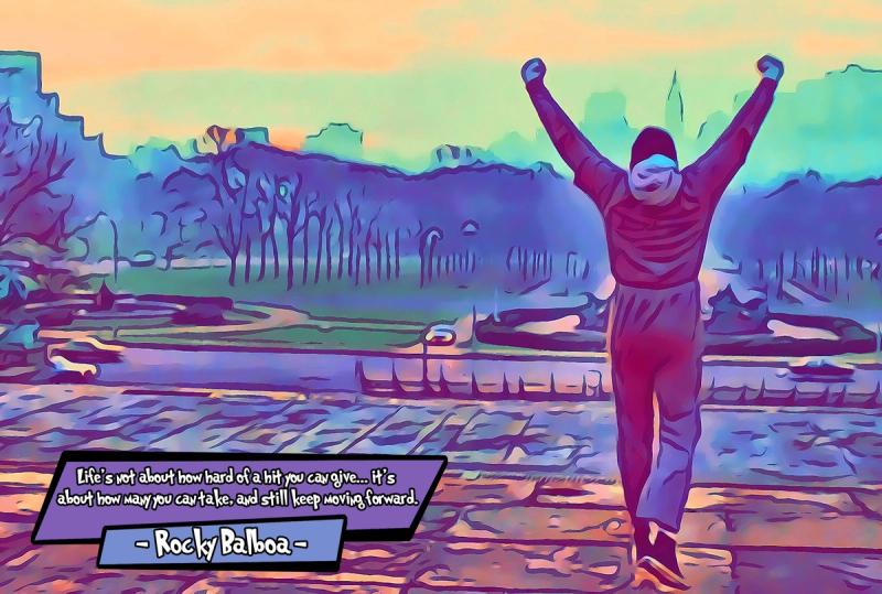 Rocky — Comic Strip Canvas