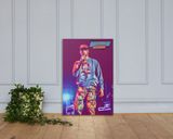 Travis Scott lifestyle mockup — Comic Strip Canvas