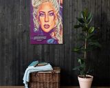 Lady GaGa lifestyle mockup — Comic Strip Canvas