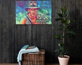 Indiana Jones lifestyle mockup — Comic Strip Canvas