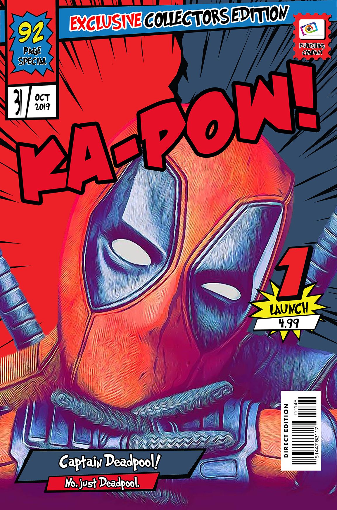Deadpool — Comic Strip Canvas