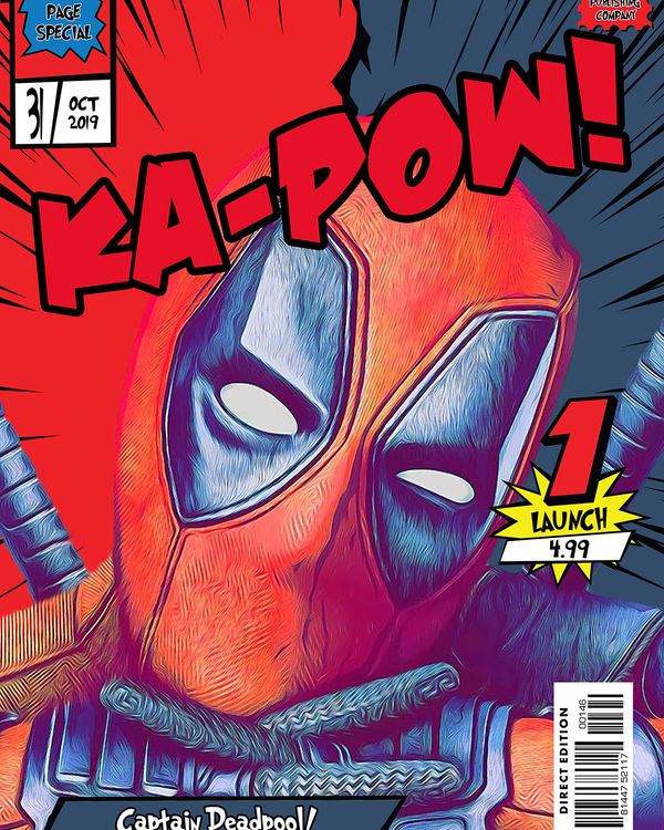 Deadpool — Comic Strip Canvas