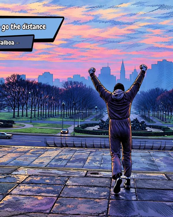 Rocky — Comic Strip Canvas