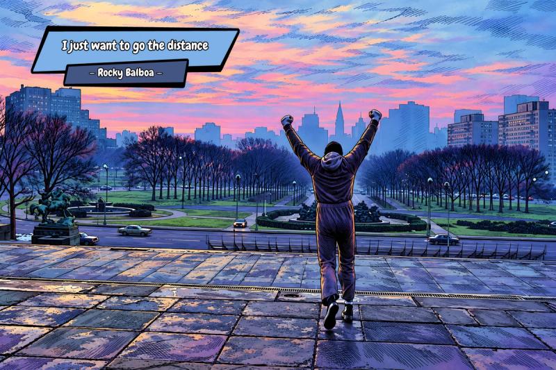 Rocky — Comic Strip Canvas